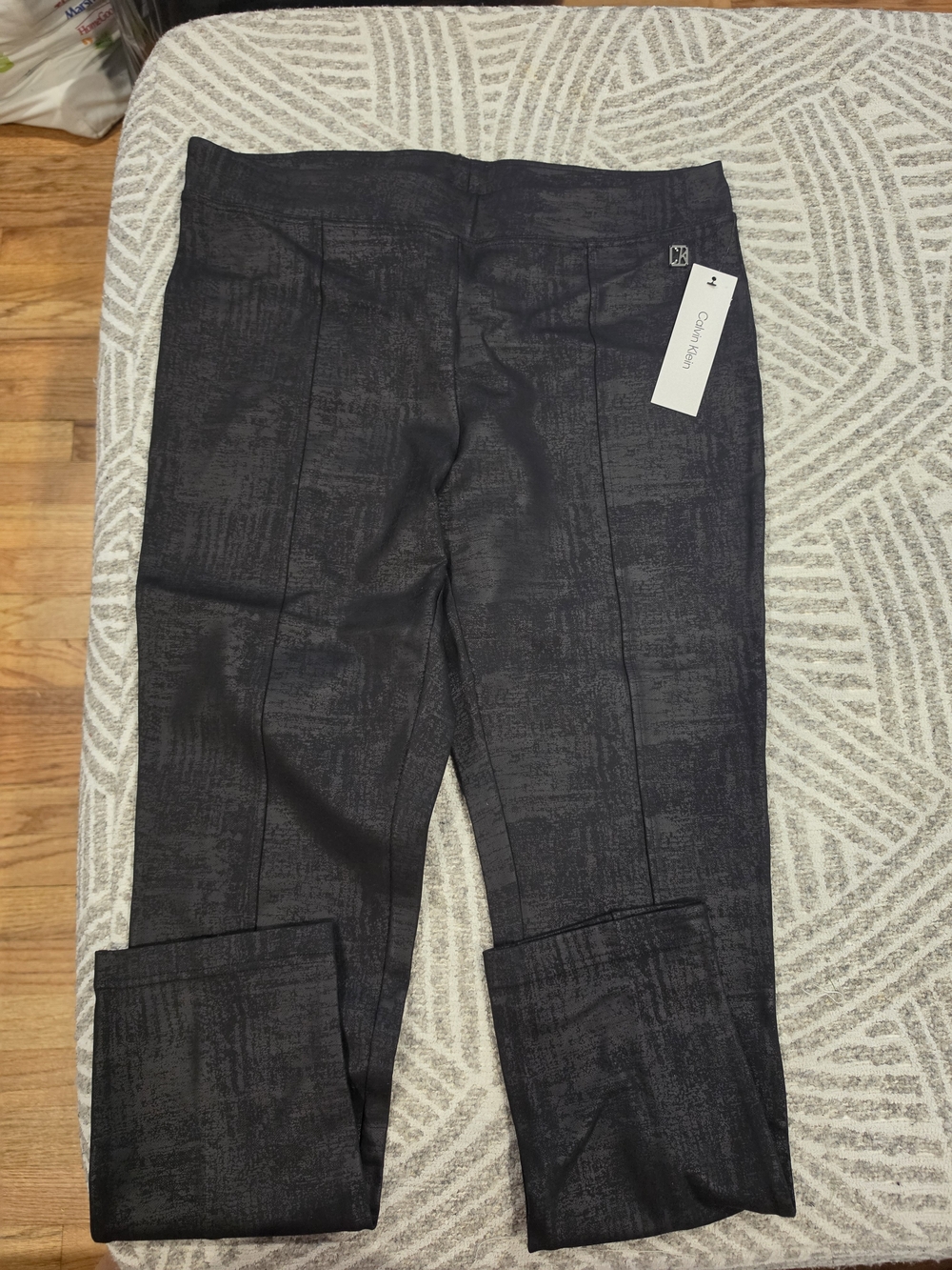 Calvin Nike Red Men's Half-Zip Athletic Klein Black Subtle Patterned Pants